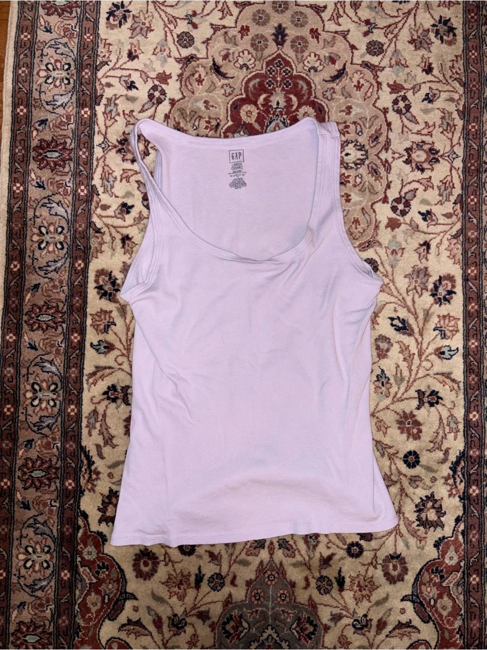 GAP Lilac Purple Ribbed Knit Tank Top